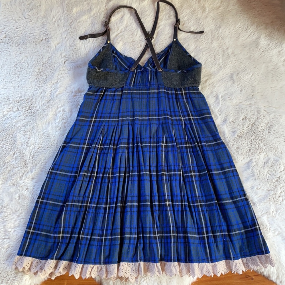 free people blue plaid dress Free People Lucinda Midi Dress